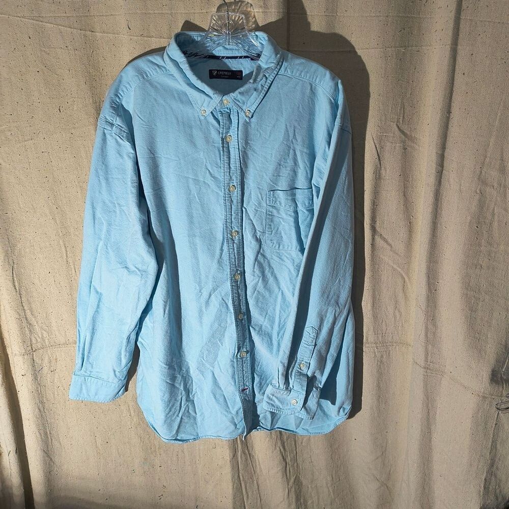 Daniel Cremieux Men's Size 2 XL Sky Blue Button Down Long Sleeve Oxford Shirt